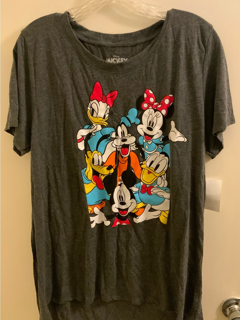 Disney Gray Short-Sleeve Tee with Classic Mickey & Friends Graphic - Picture 1 of 4